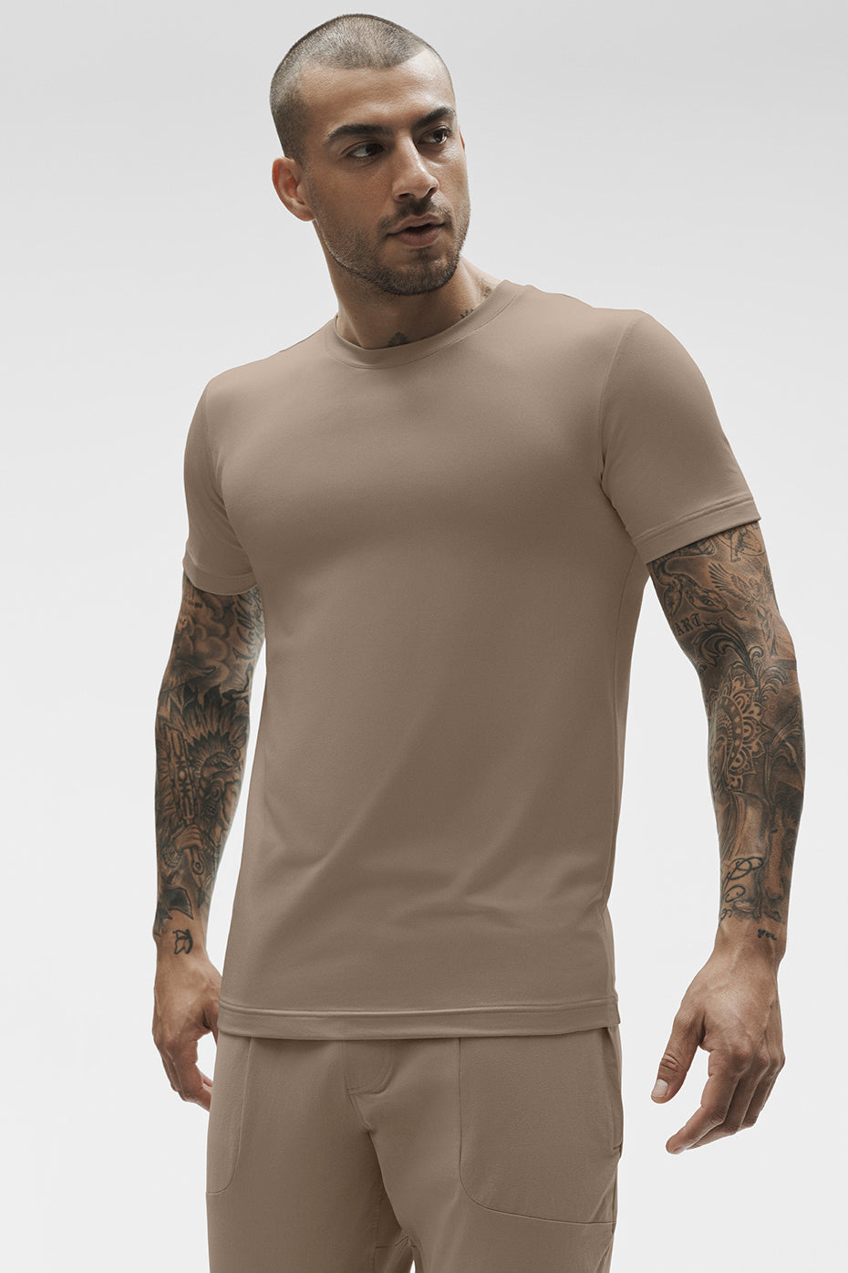 Conquer Reform Crewneck Short Sleeve   Gravel
