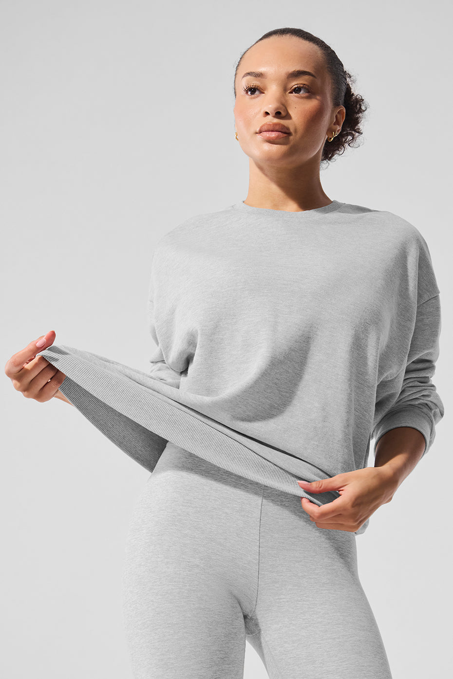 Chill Crew Neck Pullover   Athletic Heather Grey