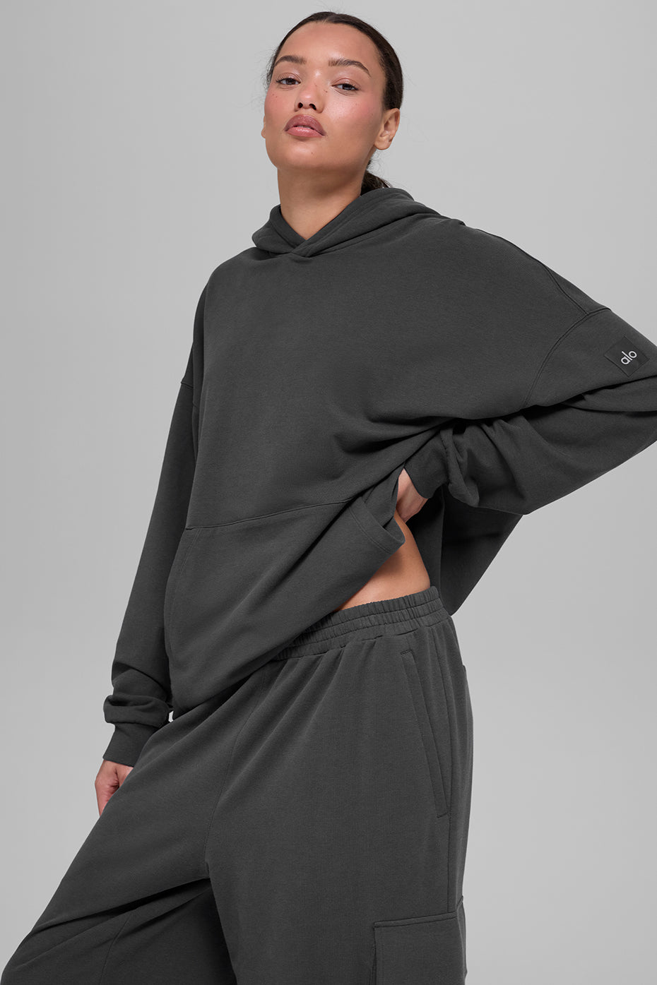 Double Take Hoodie   Anthracite