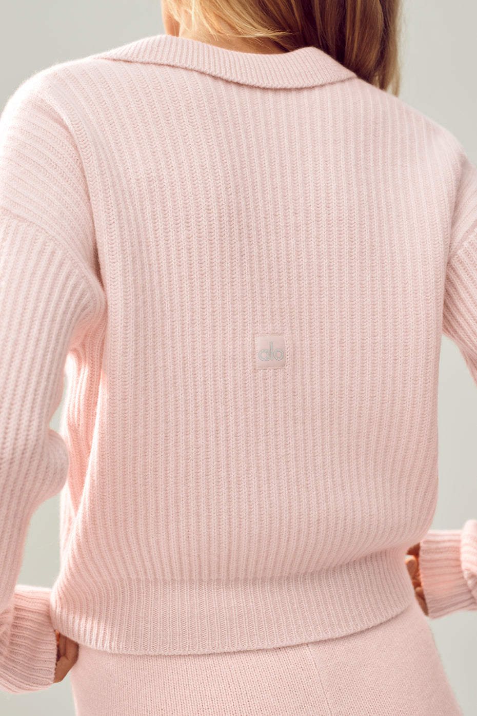 Alternative view of Cashmere Northstar Polo   Frosted Pink