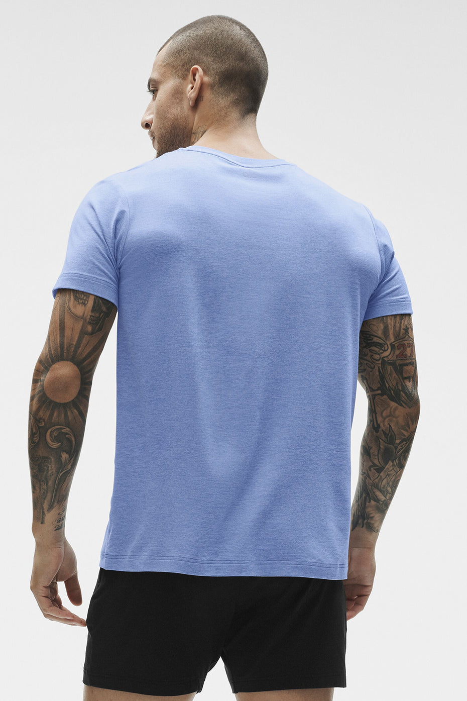 Alternative view of Conquer Reform Crewneck Short Sleeve   Provence Blue Heather