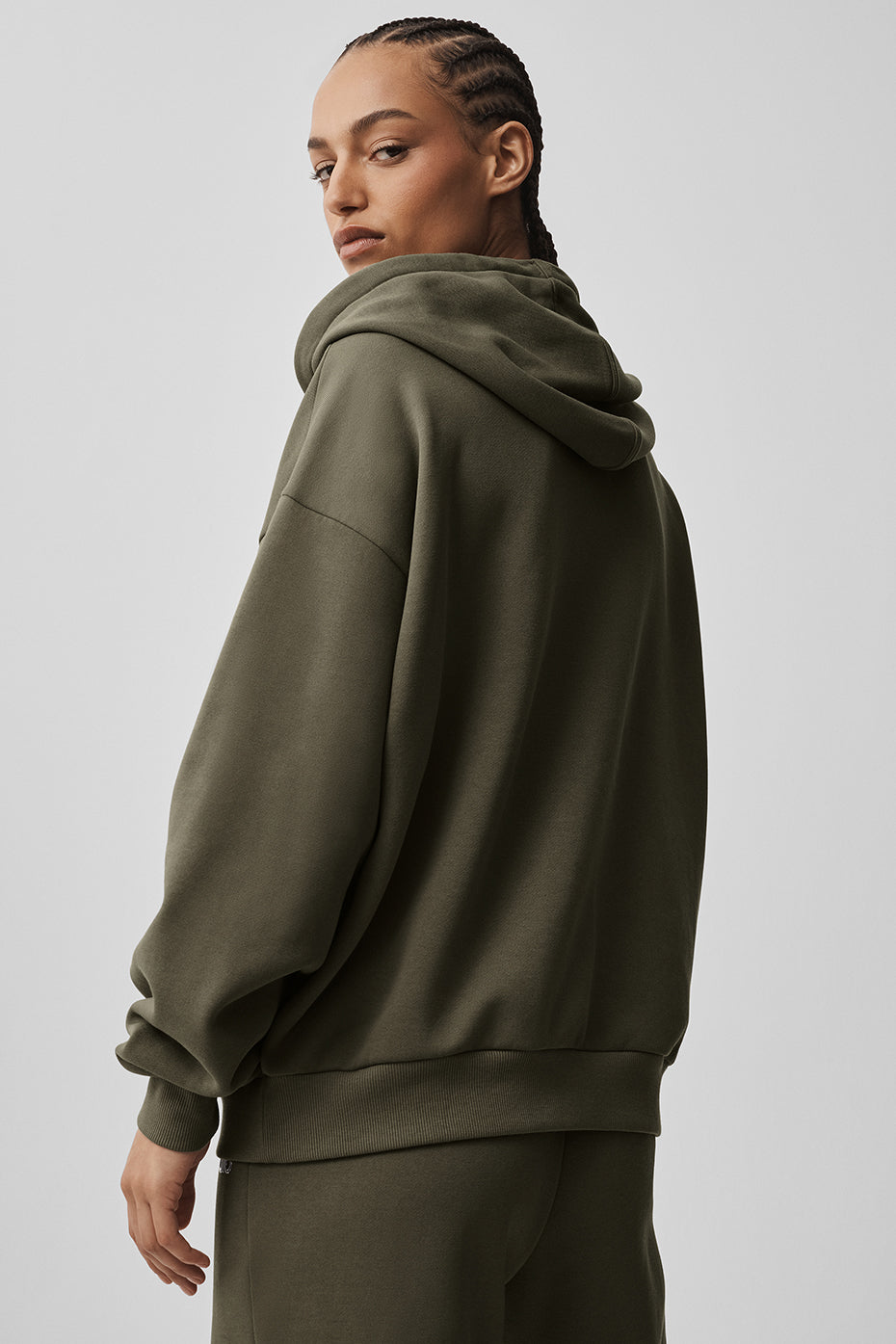 Alternative view of Accolade Full Zip Hoodie   Olive Tree