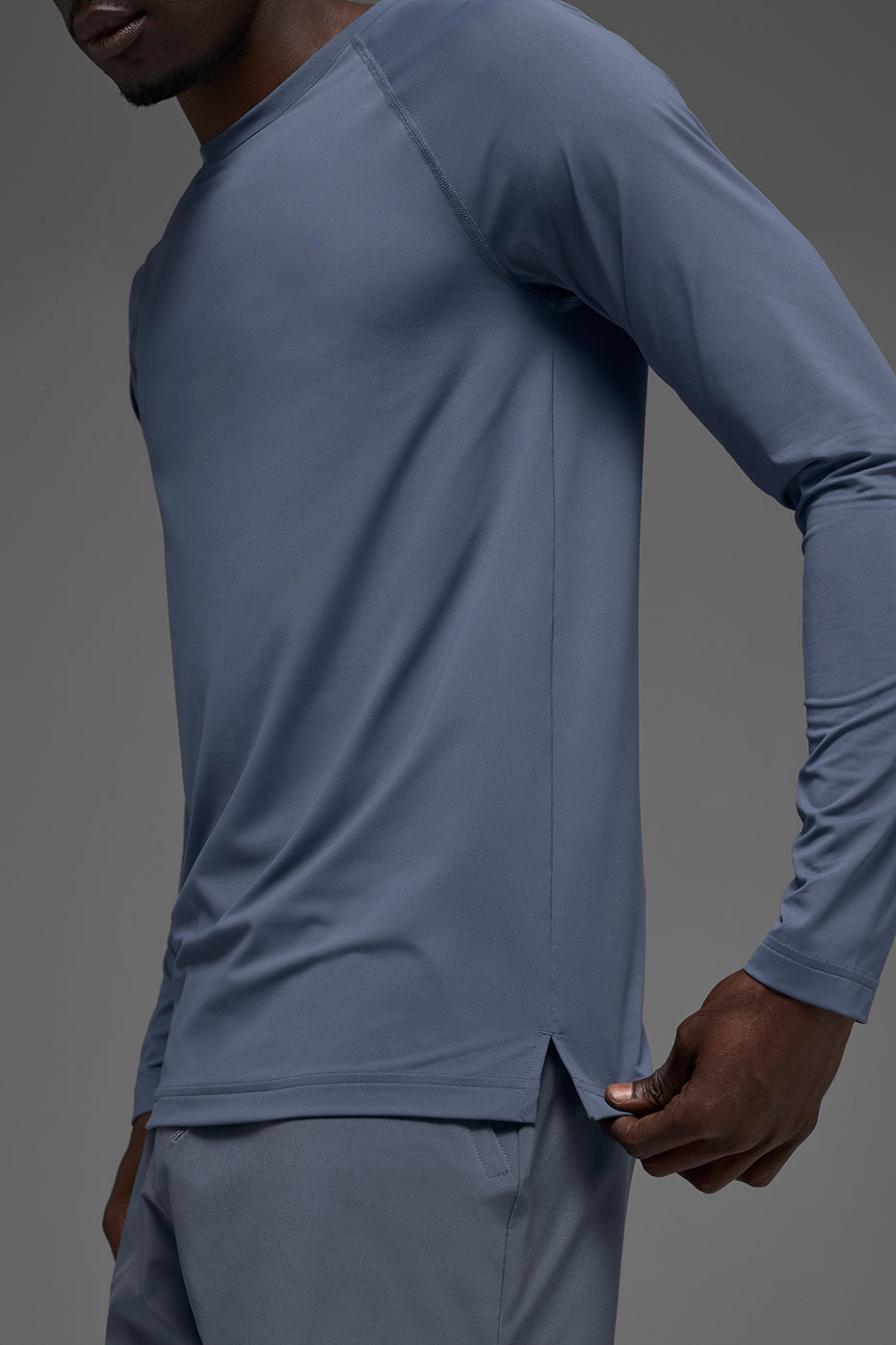 Alternative view of Idol Crewneck Long Sleeve   Bluestone