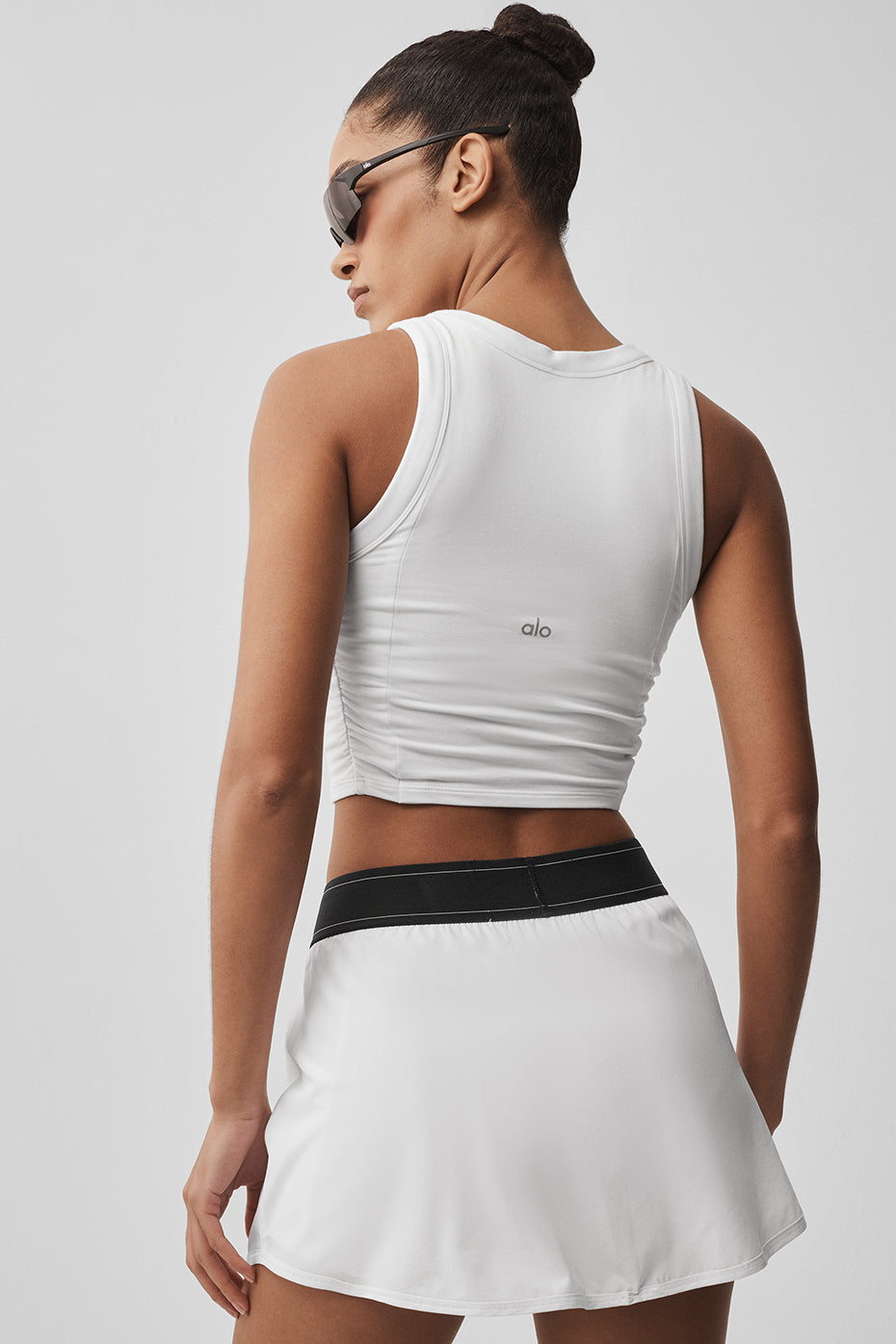 Alternative view of Sway Bra Tank   White
