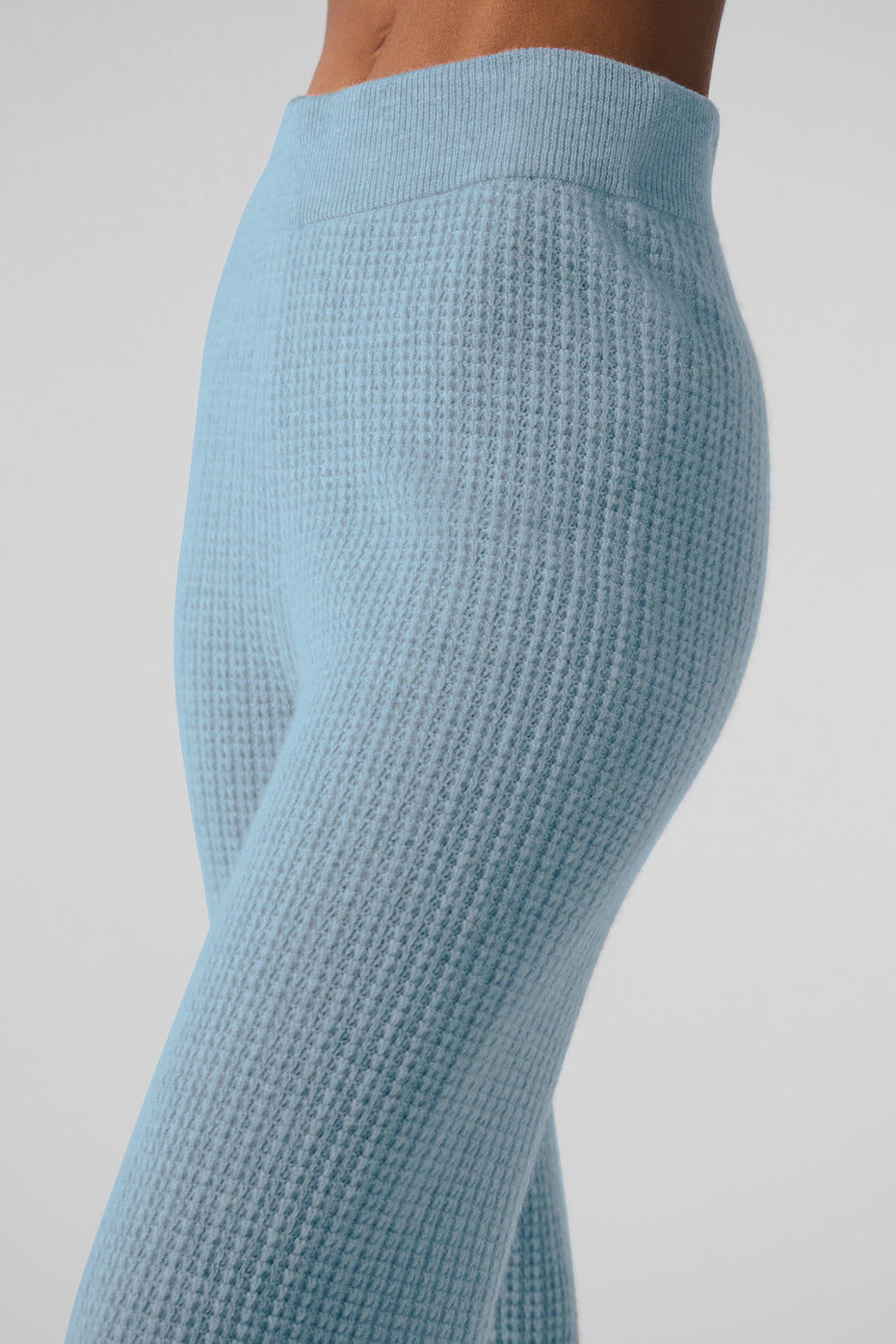 Alternative view of Cashmere High Waist Plush Waffle Pant   Celestial Blue Heather