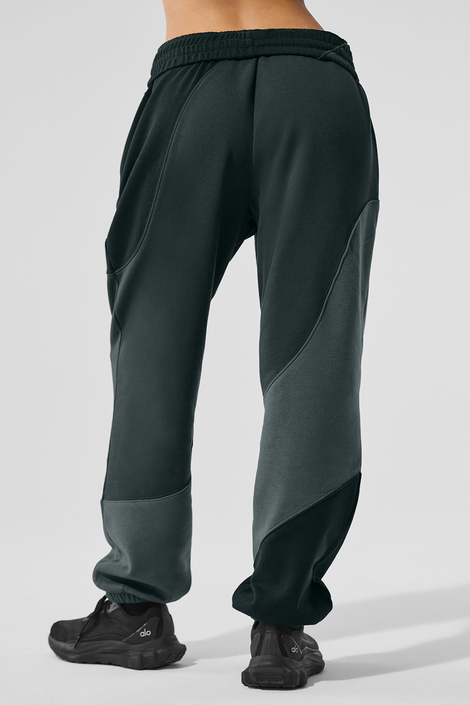 Alternative view of Make Waves Sweatpant   Charcoal Green Tonal