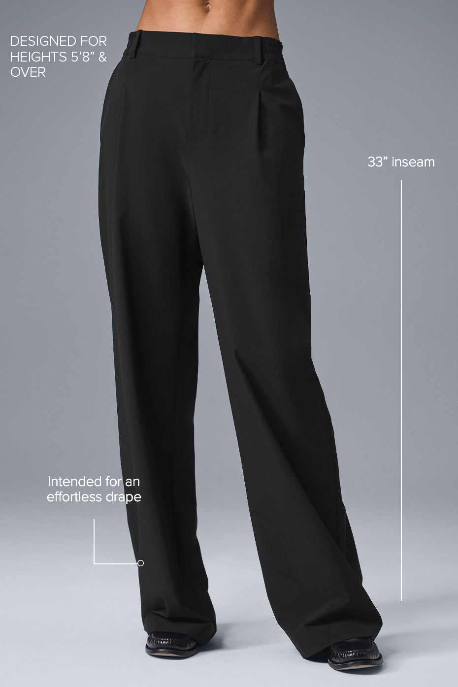 Alternative view of High Waist Pursuit Trouser (Long)   Black