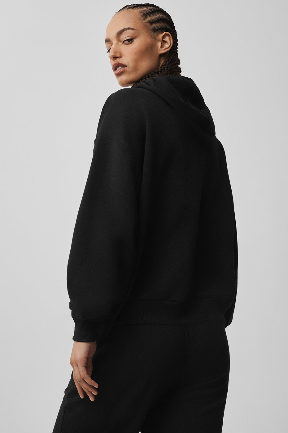 Alternative view of Accolade Full Zip Hoodie   Black