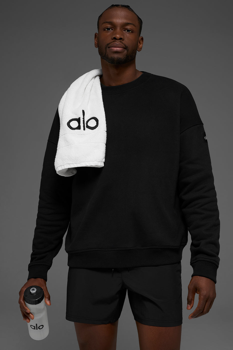 Renown Heavy Weight Crew Neck Pullover   Black