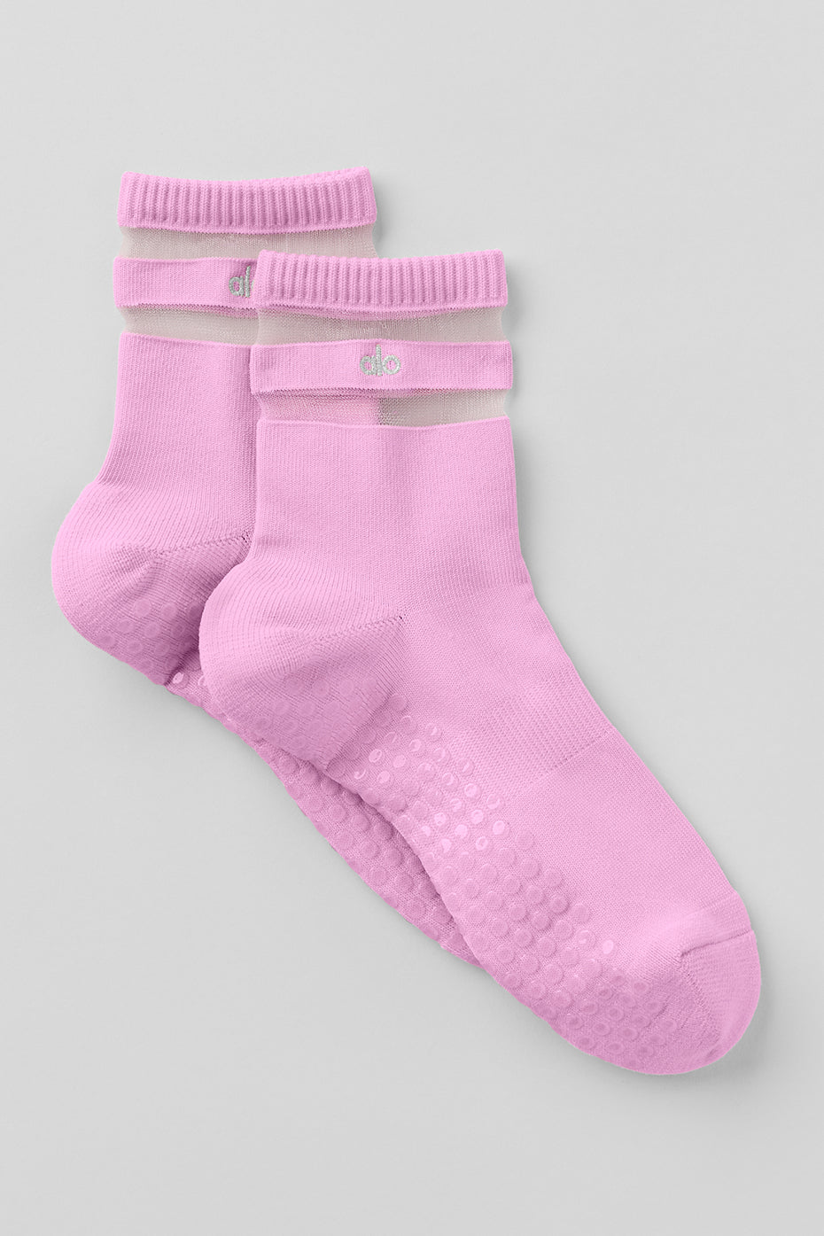 Women's Pulse Grip Sock   Candy Heart Pink