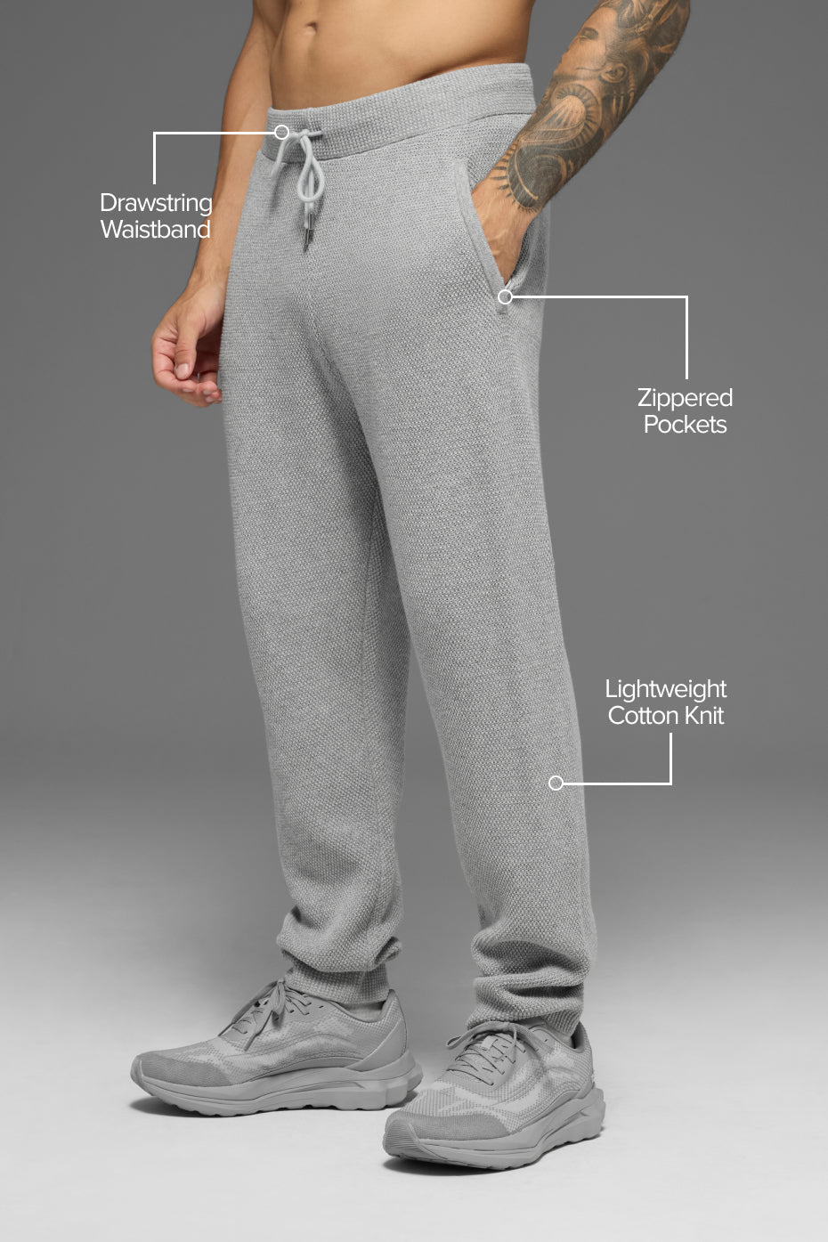 Alternative view of Sports Club Jogger   Athletic Heather Grey