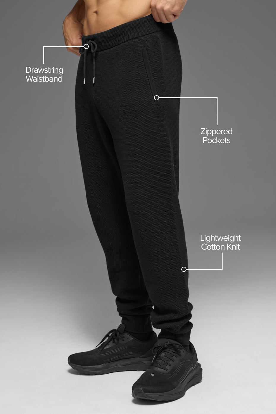 Alternative view of Sports Club Jogger   Black