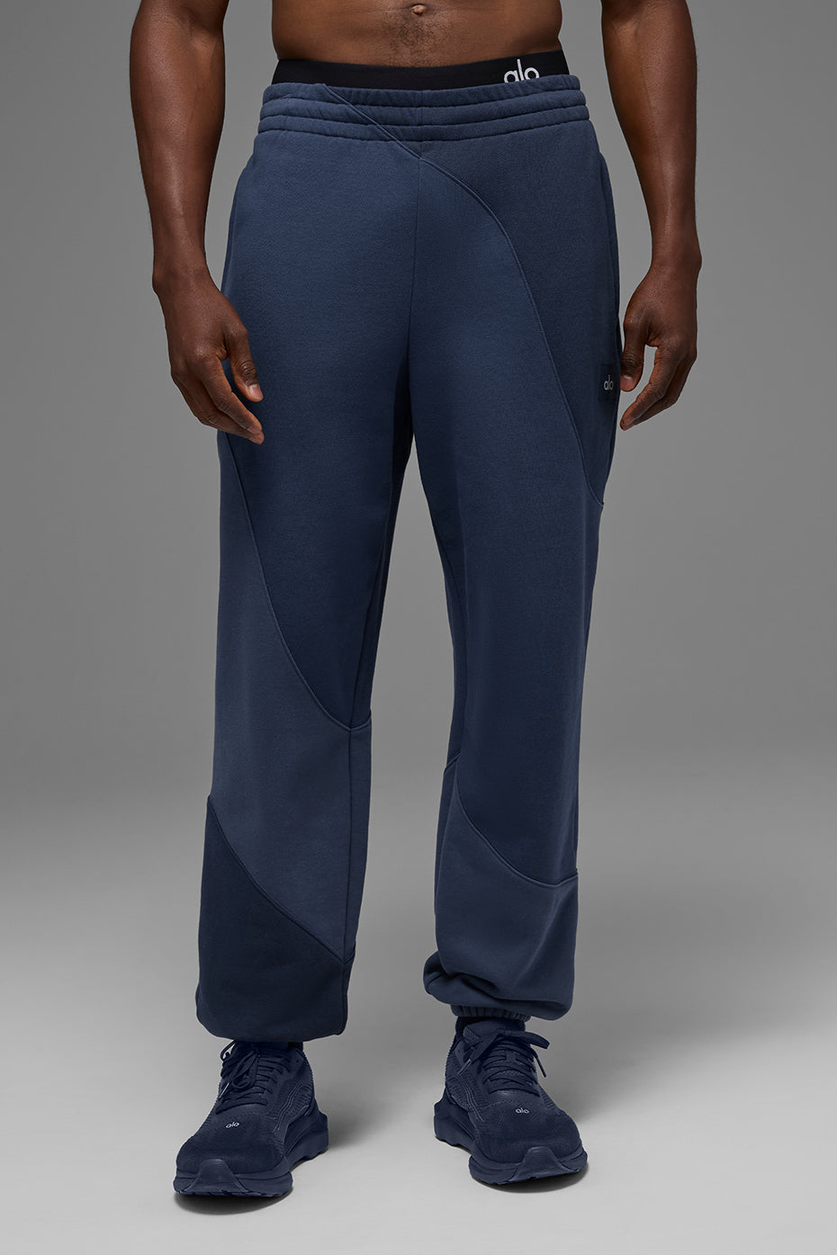 Make Waves Sweatpant   Navy Tonal