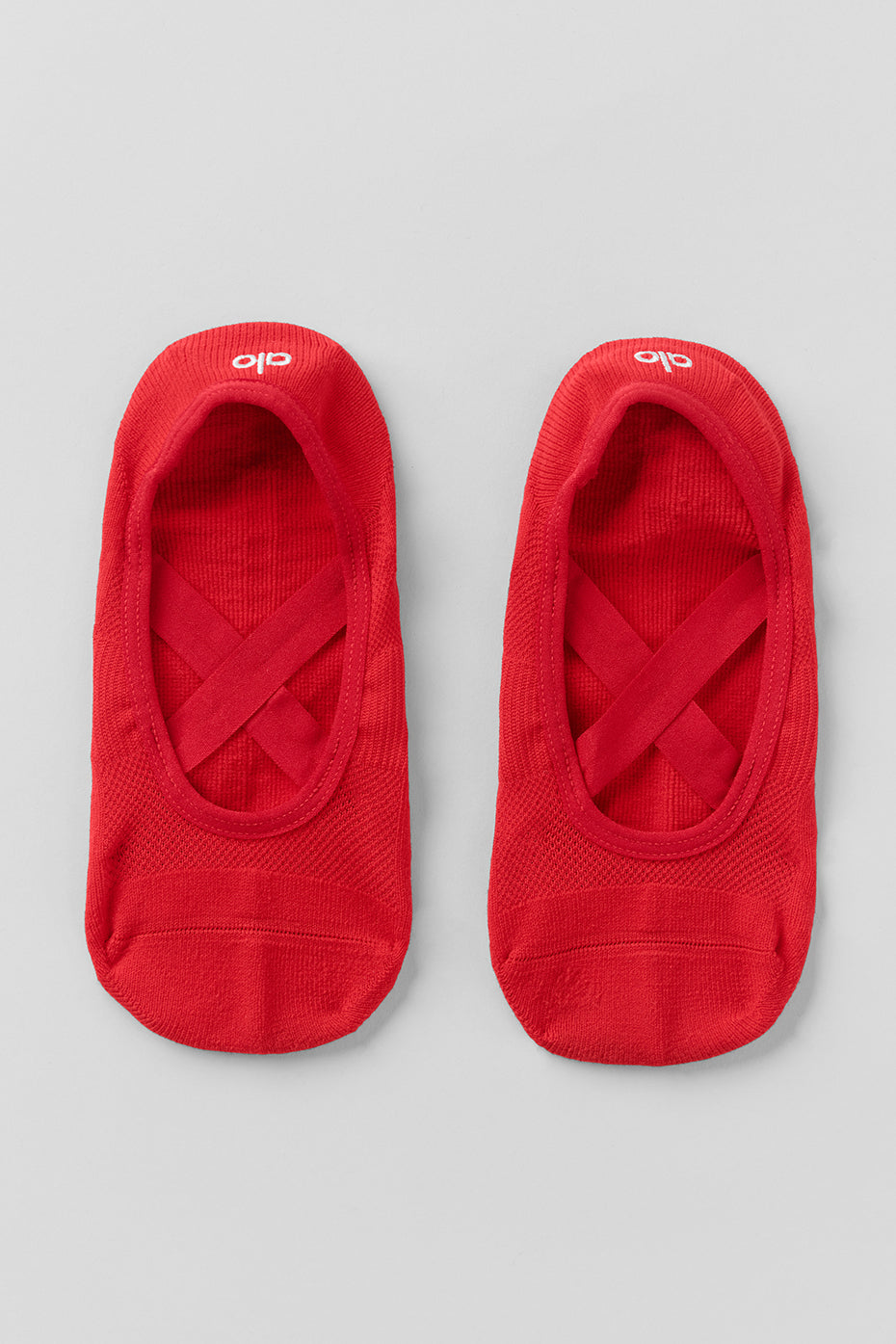 Women's Pivot Barre Sock   Bright Red