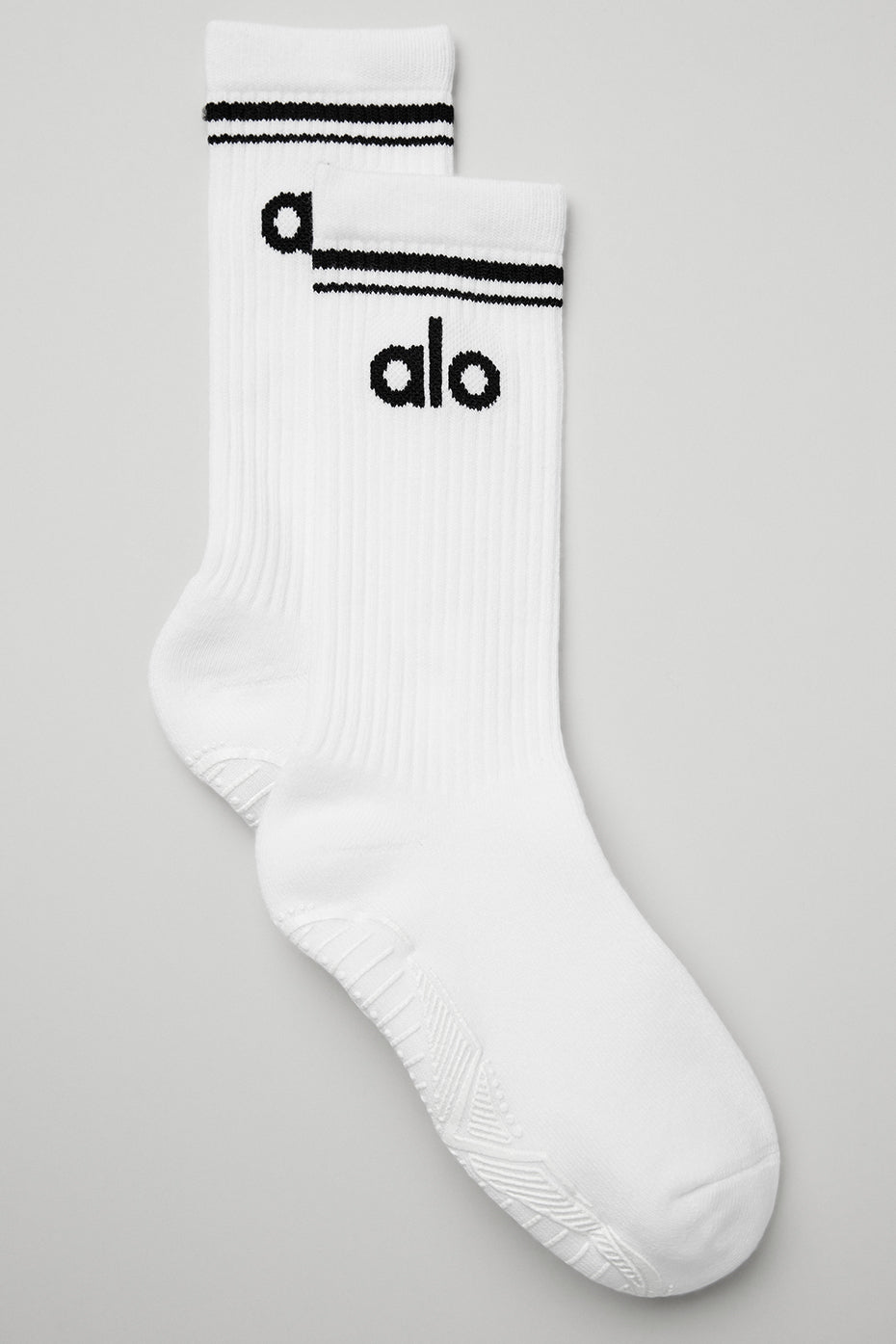 Women's Throwback Barre Sock   White/Black