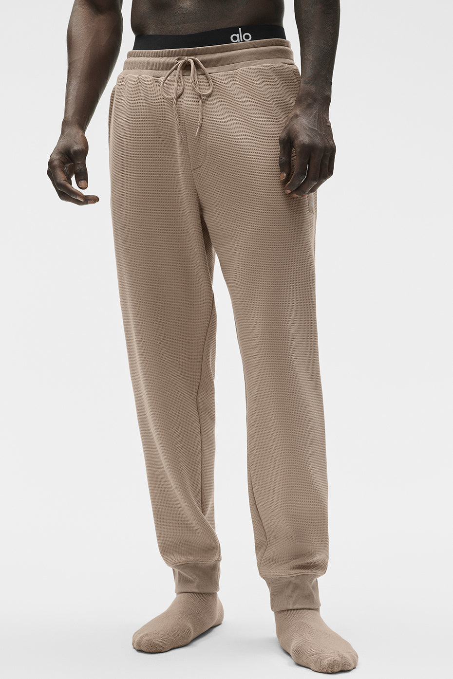 Waffle Lounge Jogger   Gravel