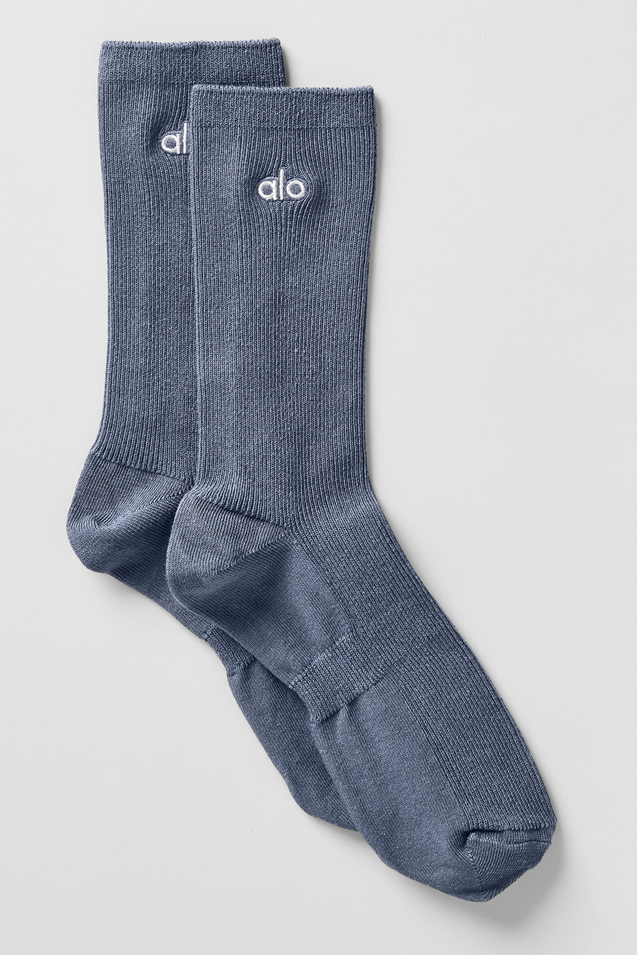 Unisex Half Crew Understated Sock   Bluestone