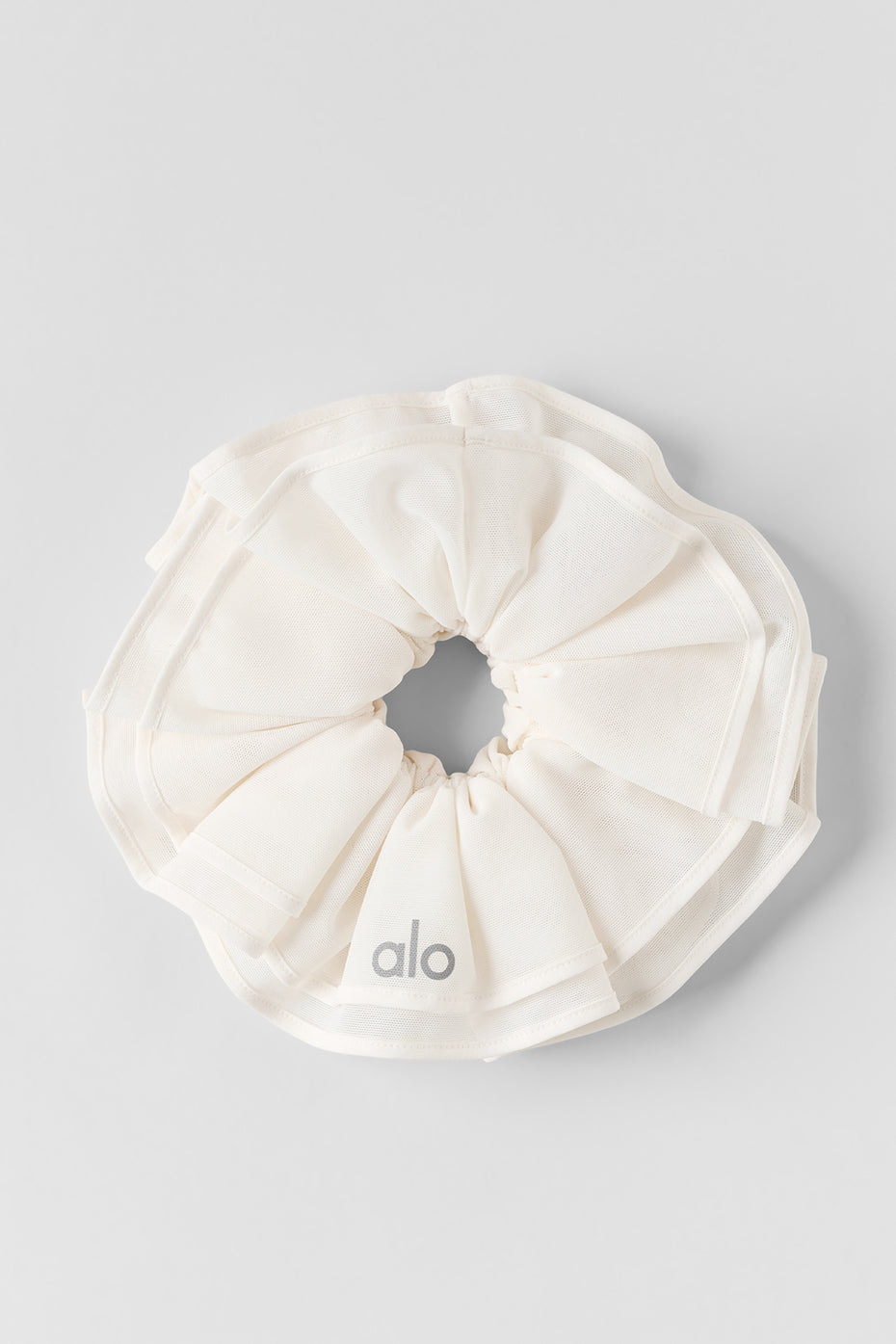 Alternative view of Mesh Sweet Nothing Oversize Scrunchie   Ivory