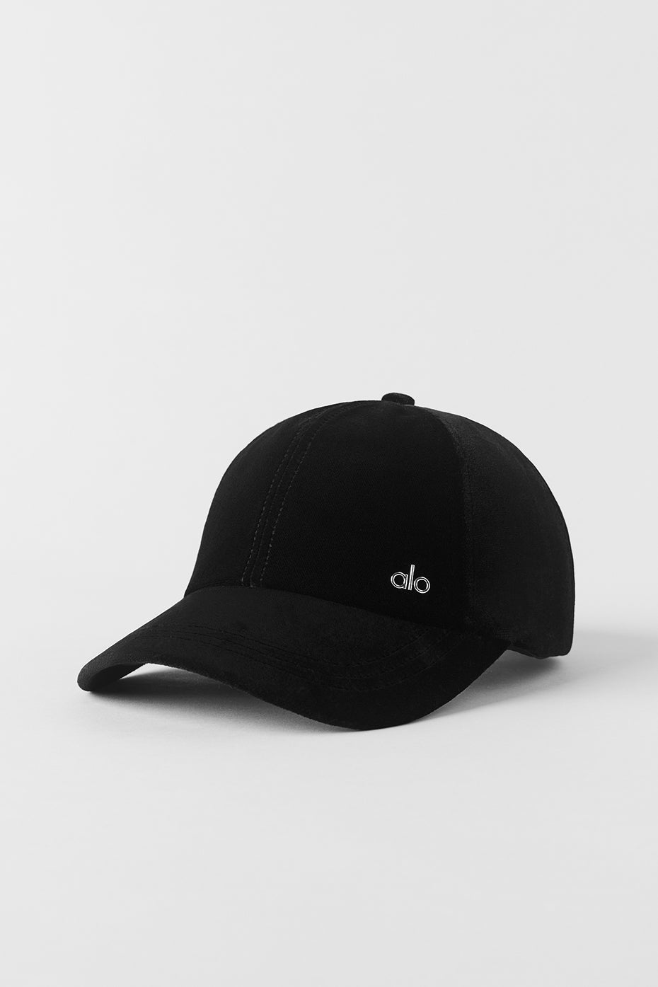 Velvet Off Duty Cap   Black