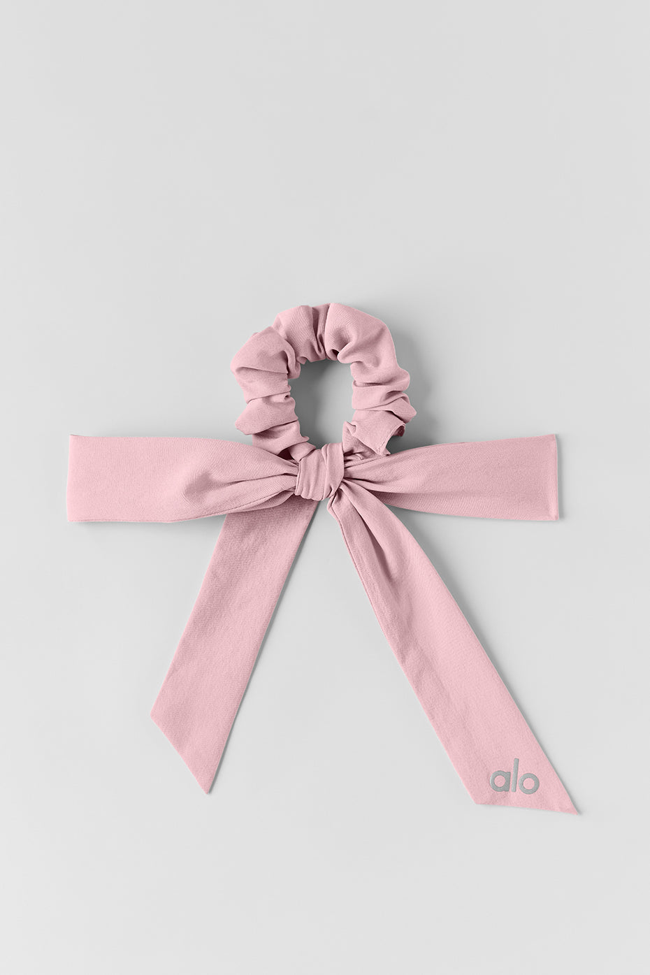 Alternative view of Love Knots Tie Scrunchie   Vintage Pink