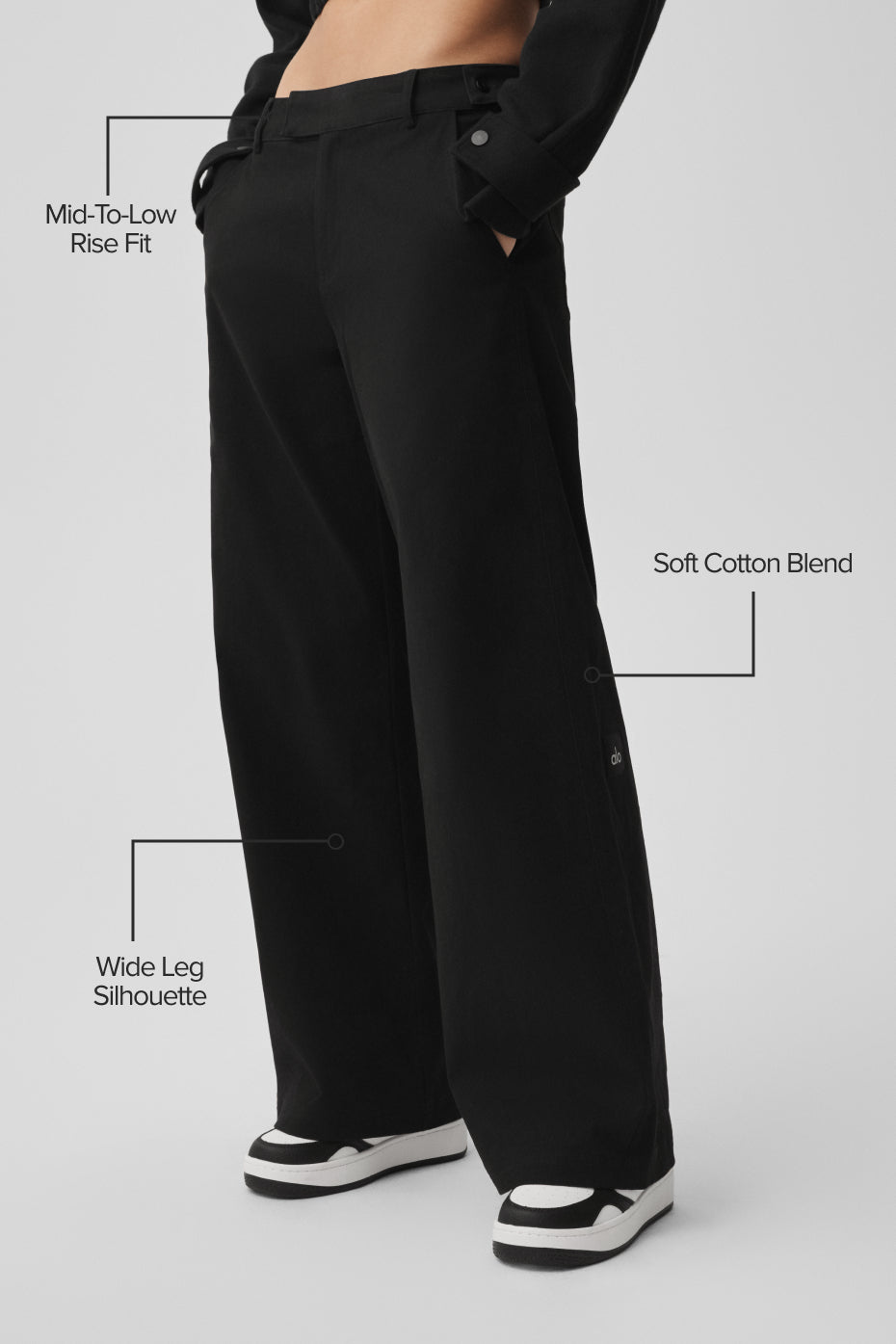 Alternative view of High Road Straight Leg Pant   Black