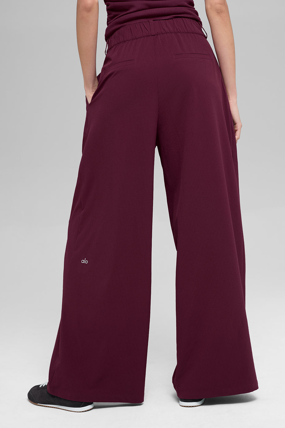Alternative view of High Waist Dreamscape Trouser (Regular)   Burgundy