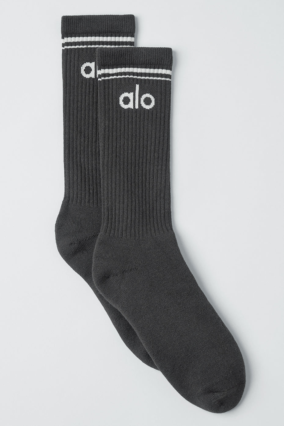 Unisex Throwback Sock   Anthracite/White