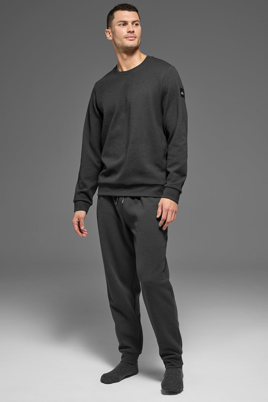 Waffle Lounge Jogger   Anthracite