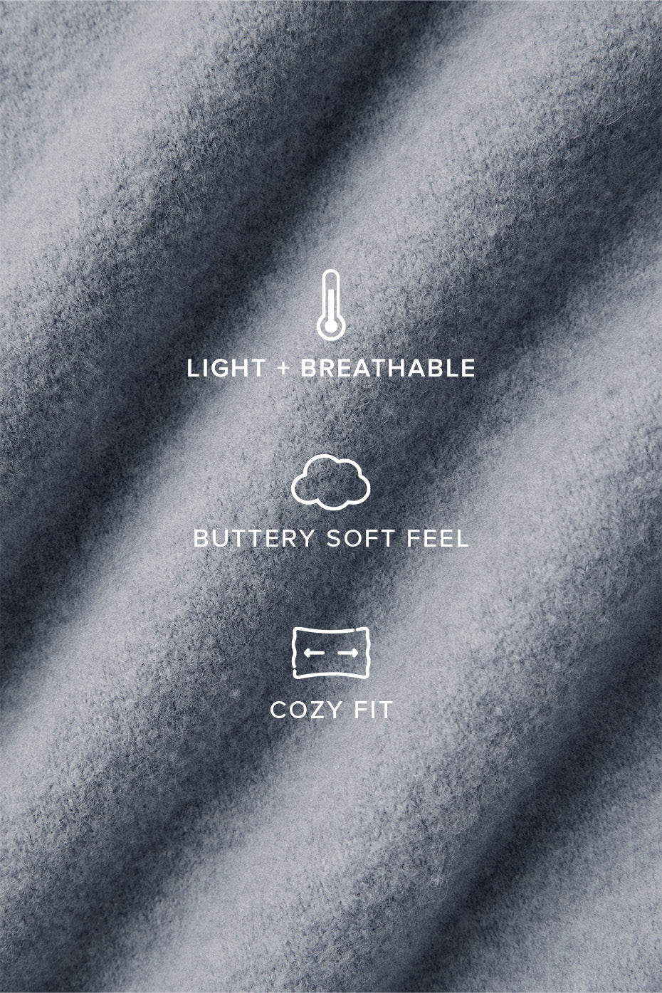 Alternative view of Merino Wool Oversized Scarf   Hazy Heather Grey