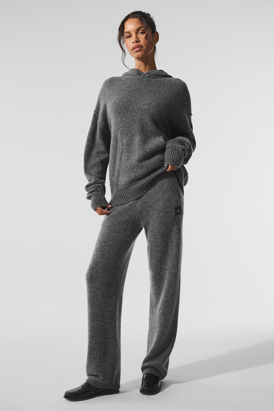 Wool Cashmere New Class Sweatpant   Platinum Grey
