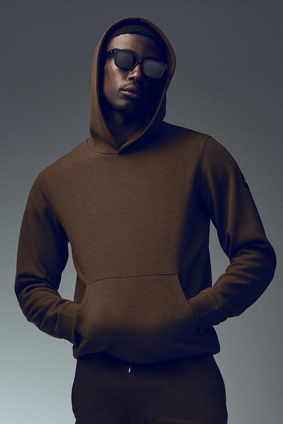 Waffle Lounge Hoodie   Espresso