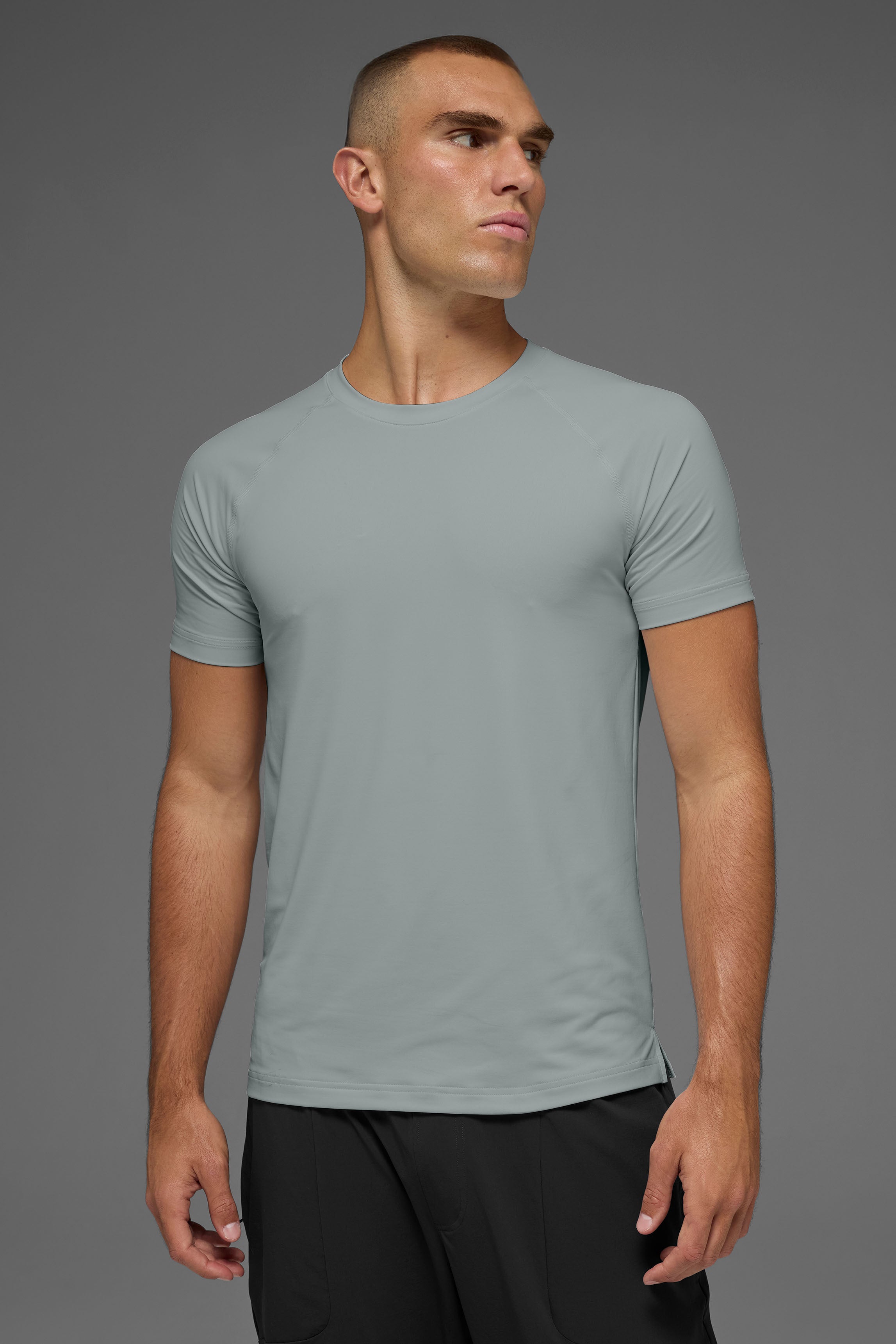 Alternative view of Idol Crewneck Short Sleeve   Lunar Grey