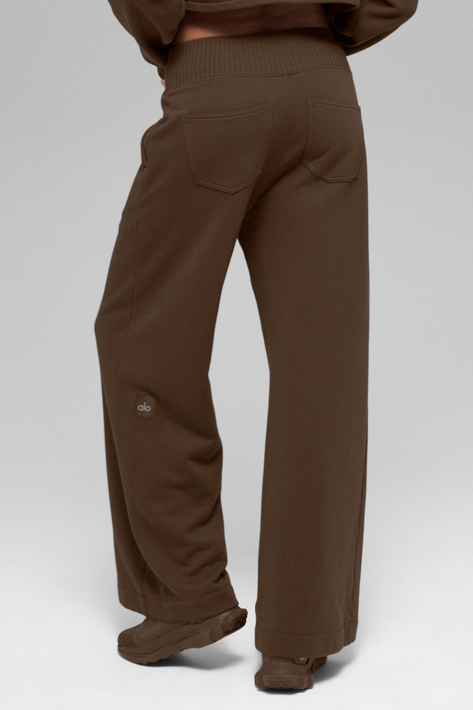 Alternative view of Serenity Wide Leg Sweatpant   Espresso