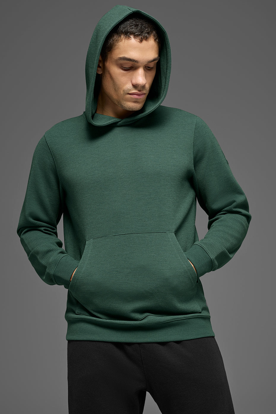 Waffle Lounge Hoodie   Clover Green