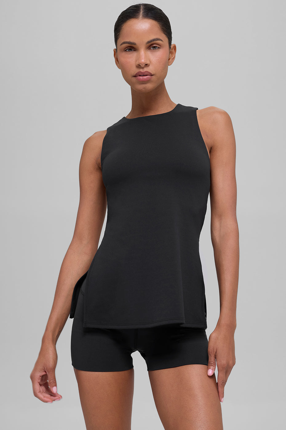 ALO Softsculpt Precision Full Length Bra Tank   Black