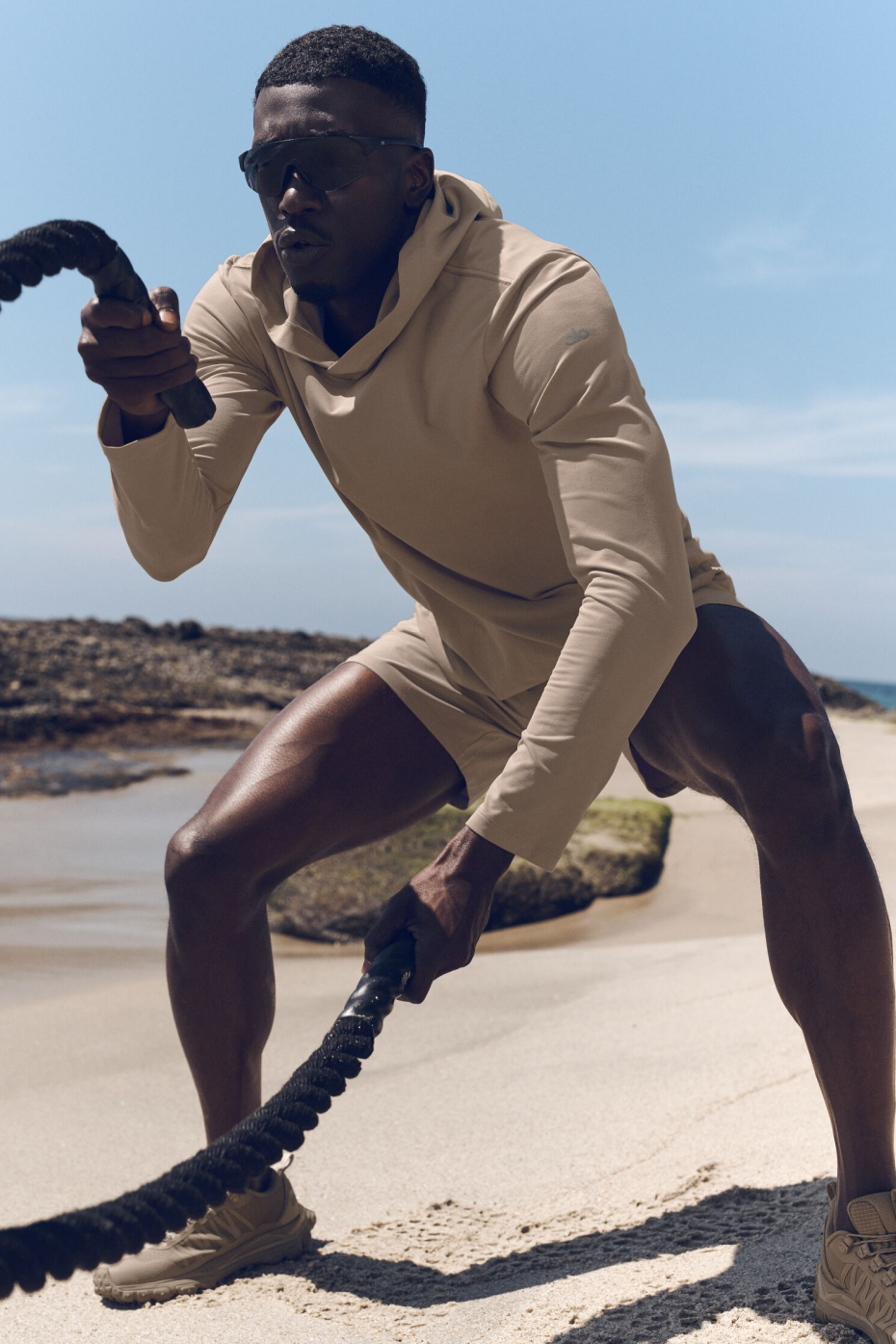 Conquer Reform Long Sleeve With Hood   Gravel