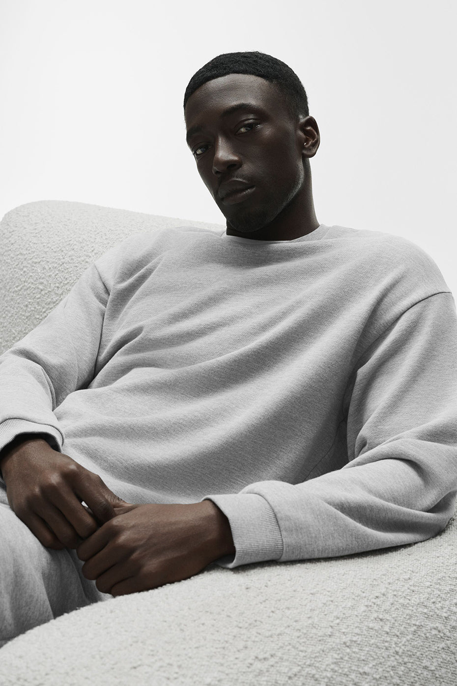 Chill Crew Neck Pullover   Athletic Heather Grey