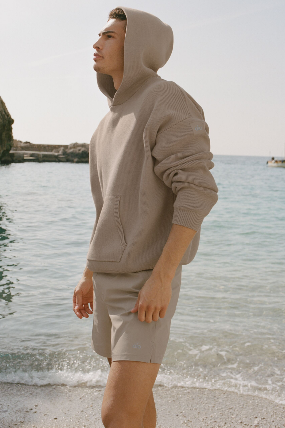 Scholar Hooded Sweater   Gravel