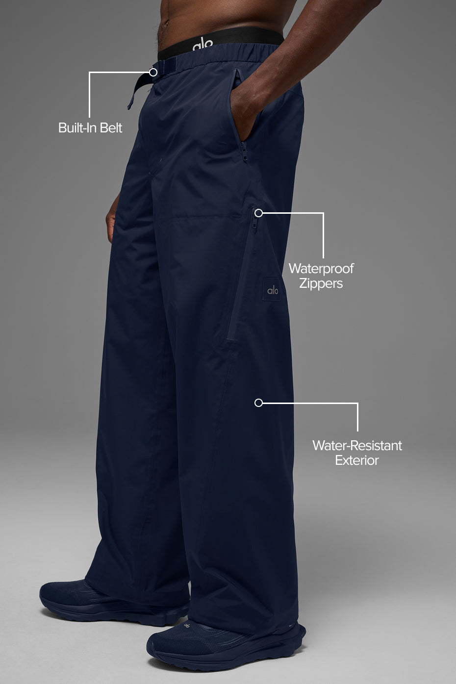 Alternative view of Alpha Shell Pant   Navy
