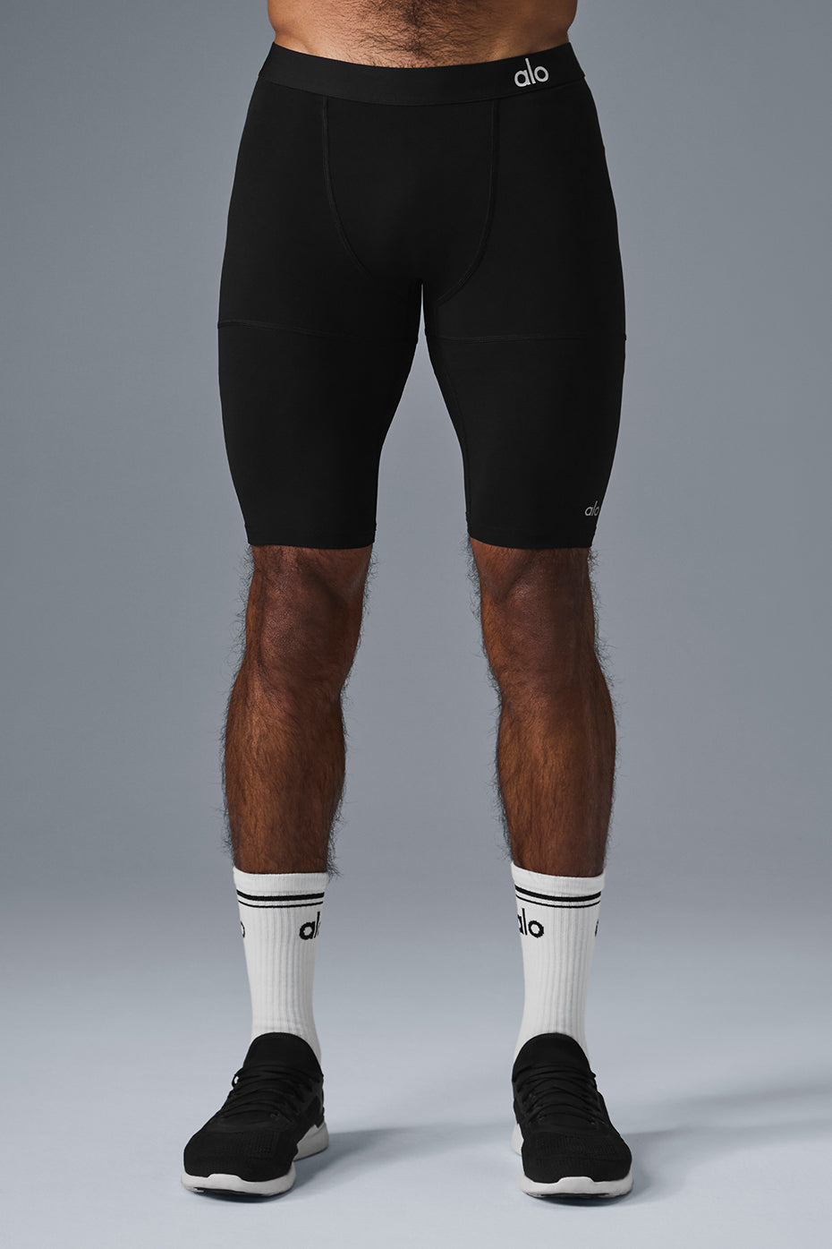9" Flight Compression Short   Black