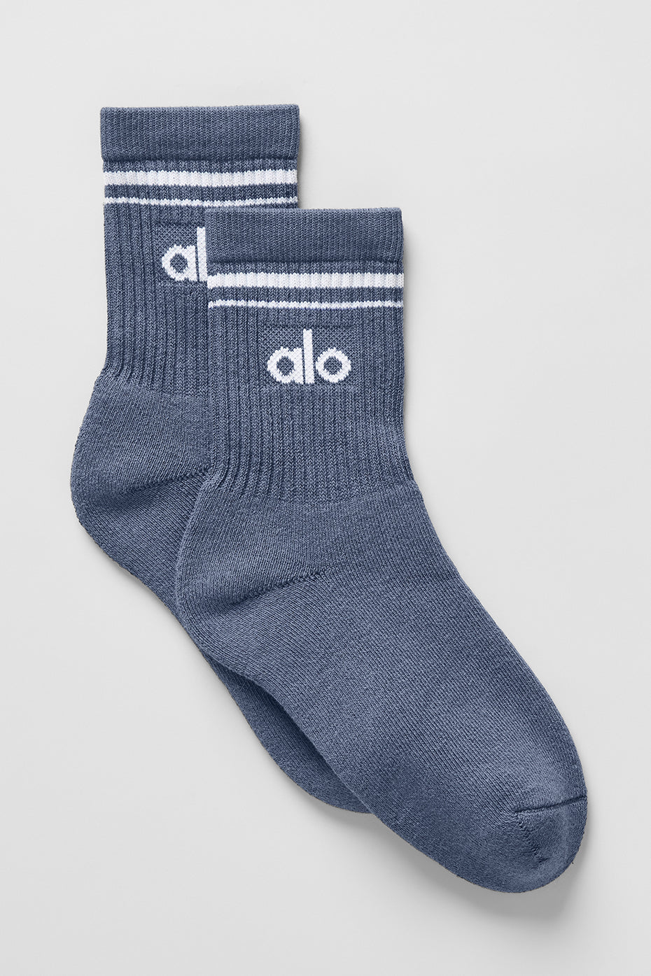 Unisex Half Crew Throwback Sock   Bluestone/White
