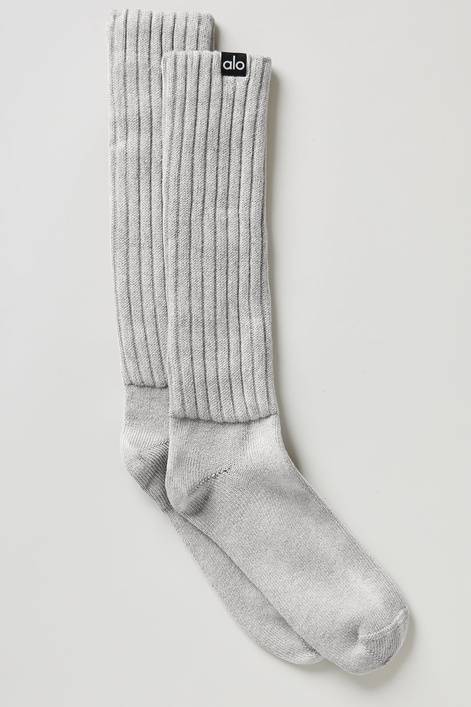 Unisex Washed Scrunch Sock   Hazy Grey Wash