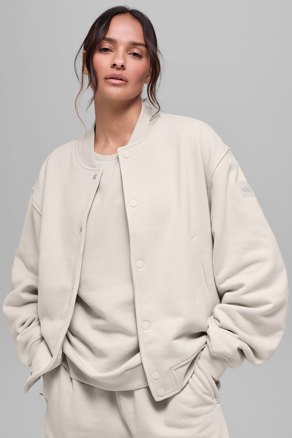 Renown Varsity Jacket   Bone