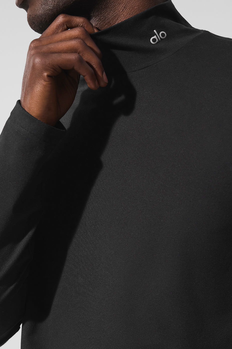 Alternative view of Conquer Reform Mock Neck Long Sleeve   Black