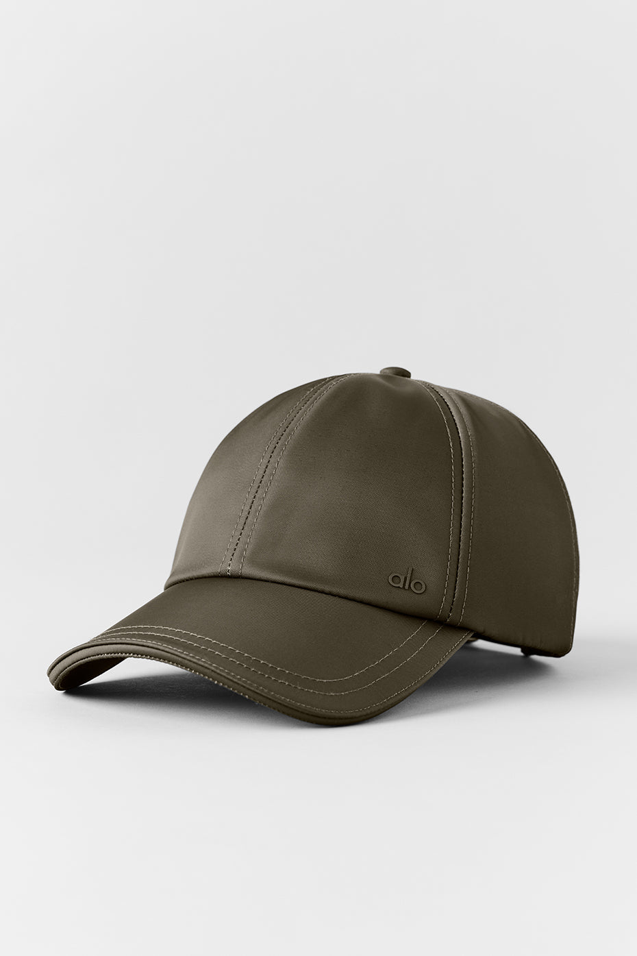 Satin Off Duty Cap   Olive Tree