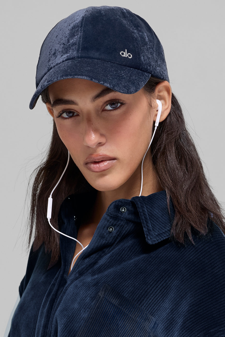Alternative view of Velvet Off Duty Cap   Navy
