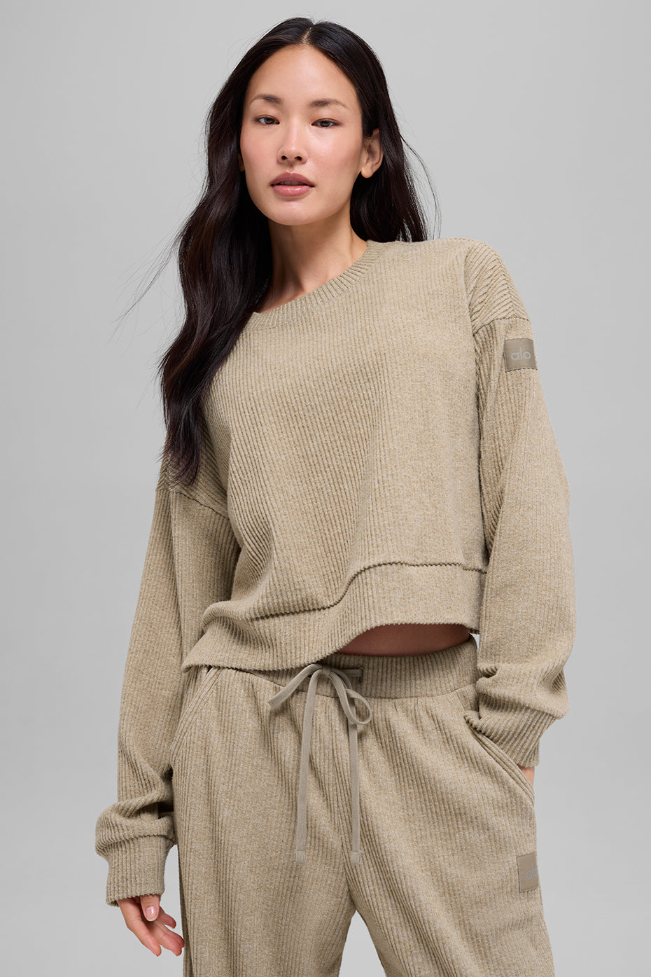 Alternative view of Muse Crew Neck Pullover   Gravel Heather