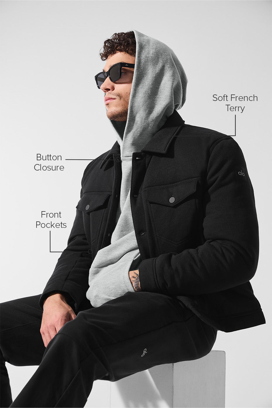 Alternative view of Ease Trucker Jacket   Black