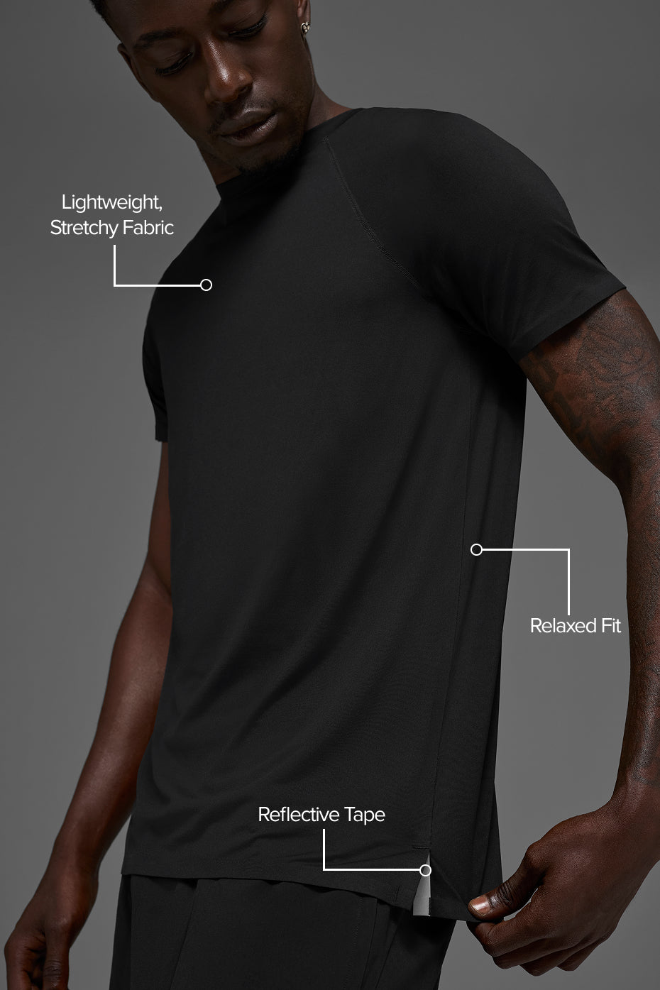 Alternative view of Idol Crewneck Short Sleeve   Black