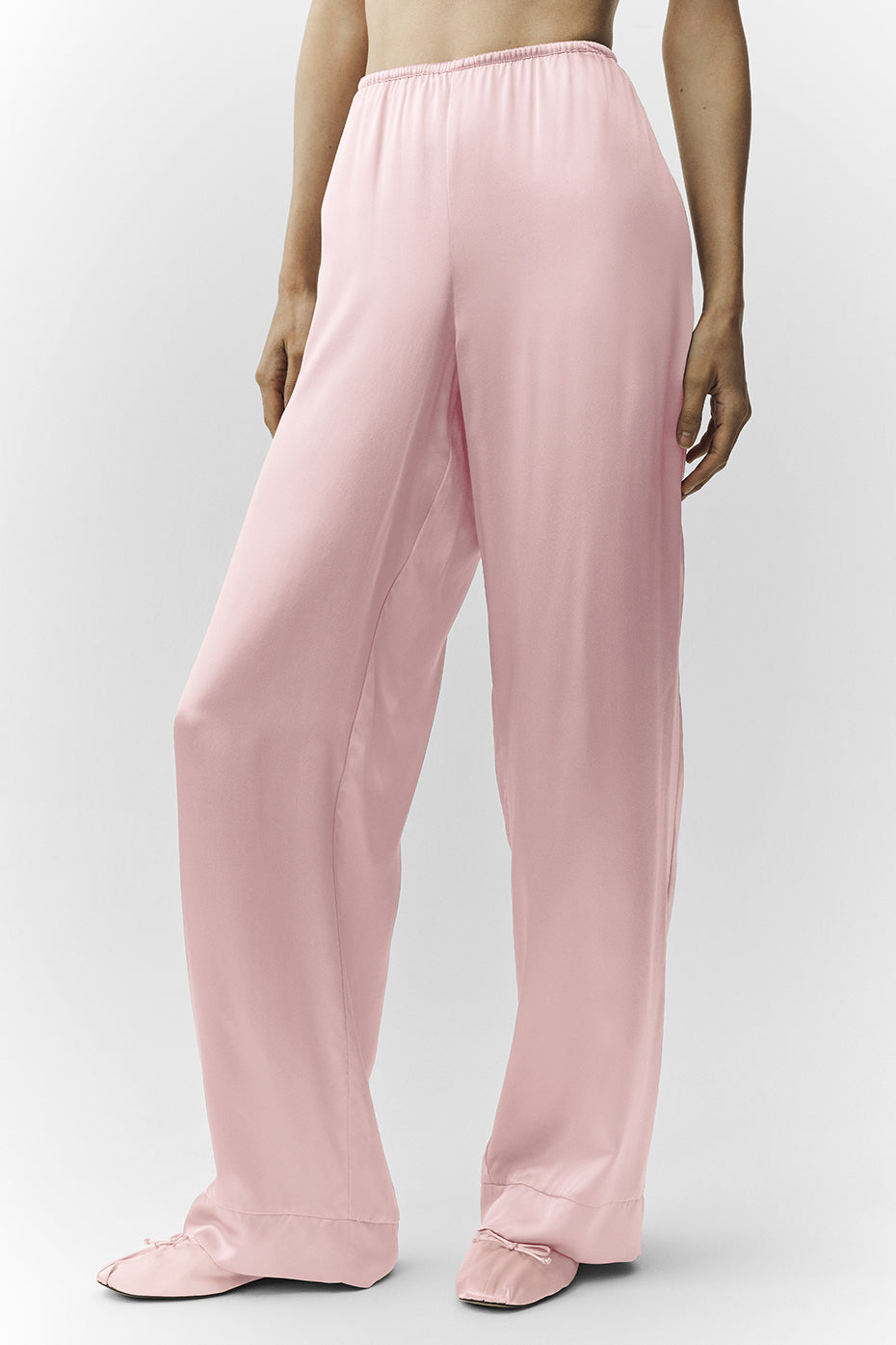 Alternative view of Silk Luminous Pant (Regular)   Pink Champagne